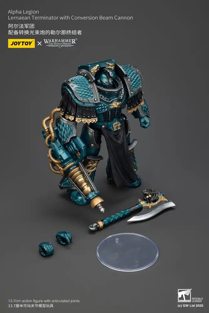 Warhammer The Horus Heresy Action Figure Alpha Legion Lernaean Terminator with Conversion Beam Cannon 20 cm